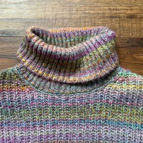Topshop ASOS  Women’s Knit Space Dye Rollneck Pullover Sweater Size 8-10 Medium