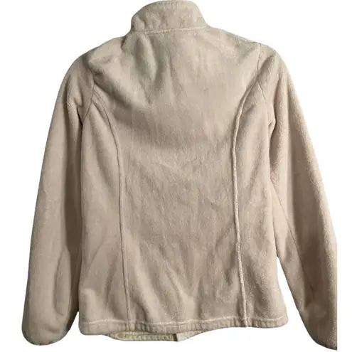 ZeroXposur Womens Jacket Size S White Fleece Full Zip Fron Pockets Long Sleeve