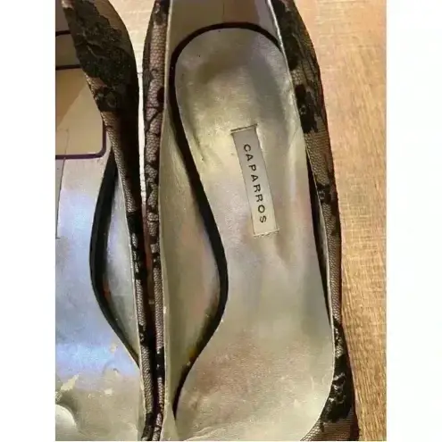 Caparros  WOMENS black lace perp toe shoes Sz‎ 10