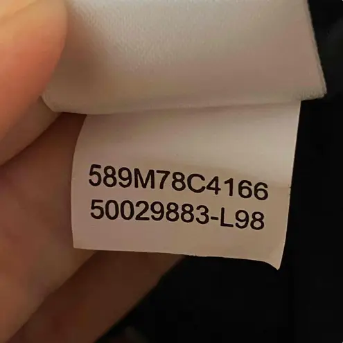 Le Suit Womens Deep Brown Blazer Single Breasted Floral Scarf Size 14