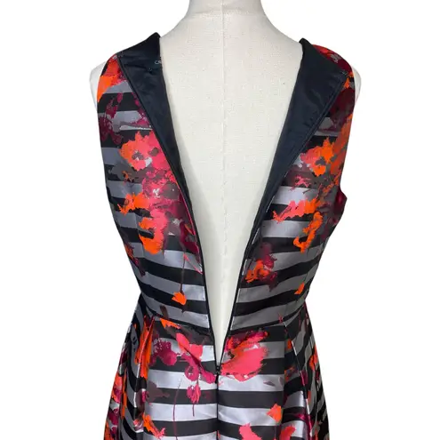 Carmen Marc Valvo Sleeveless Fit and Flare Dress