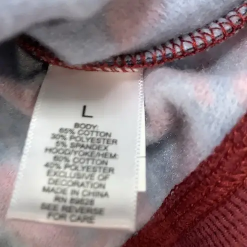 LOGO By Lori Goldstein LOGO Lounge Lori Goldstein floral zip front hooded sweatshirt jacket NWOT