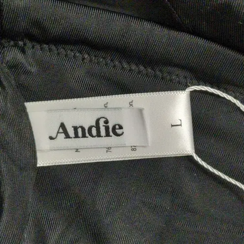 ANDIE The Lagos One Piece Black Halter Adjustable Cheeky Bottom L New