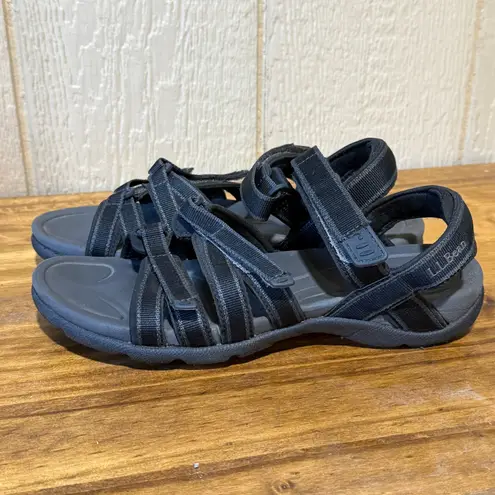 L.L.Bean  Women's Black‎ Adjustable Strap Outdoor Hiking Walking Sandals Size 9