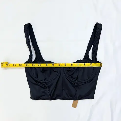 SKIMS NWT Stretch Satin Corset - Onyx - XS