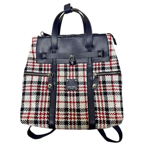 Henri Bendel  Jetsetter Large Convertible Plaid Backpack