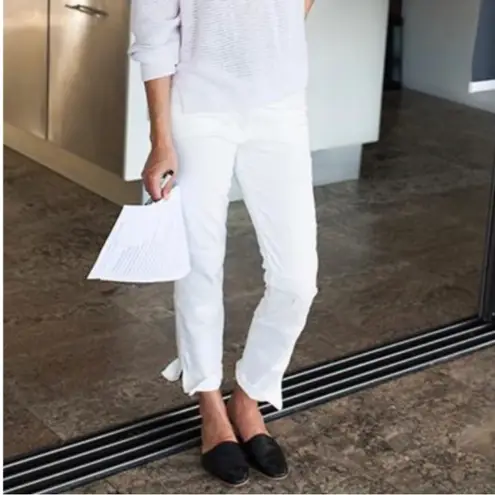 Emerson Fry New York Mick Ankle Zip Jeans in White Size 8