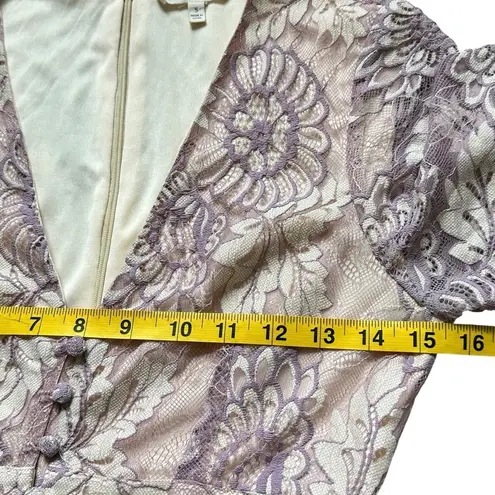 Prómesa Promesa Sleeping Beauty Maxi Dress Lavender Small Floral Lace Cottage Core