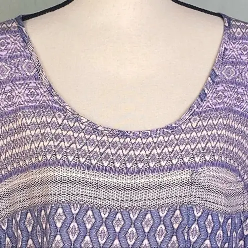 Adrienne Vittadini purple rayon cap sleeves “t-shirt” in size 2X. EUC