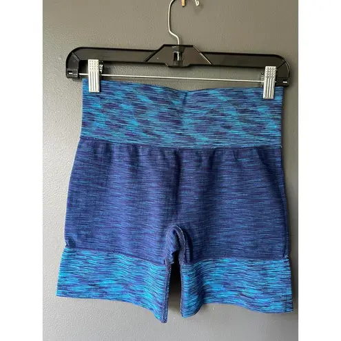 Stylish Blue Patterned Athletic Shorts Size undefined
