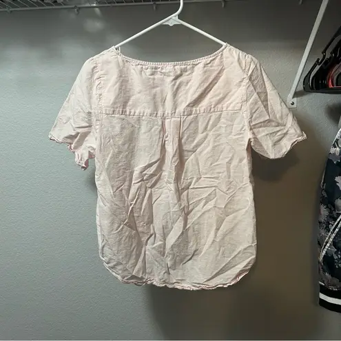 COS Pale Pink Linen Tee XS