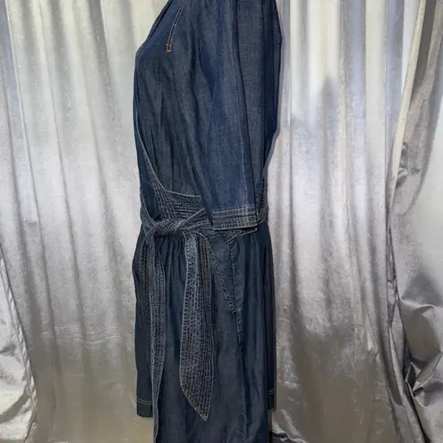 Anthropologie Denim Wrap Dress