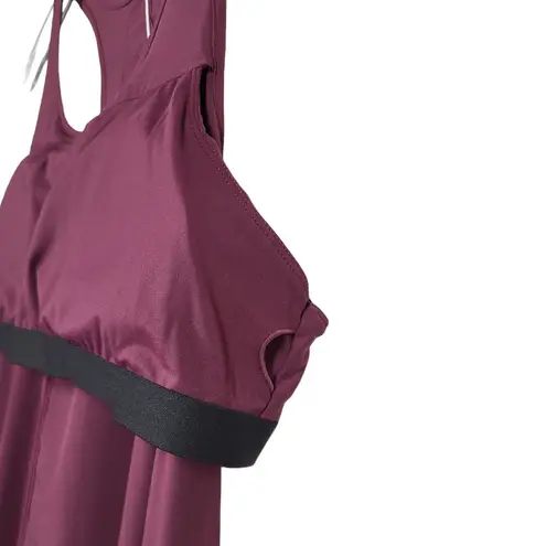 Halara NWT Breezeful Racerback High Low Midi Quick Dry Casual Dress in Amaranth