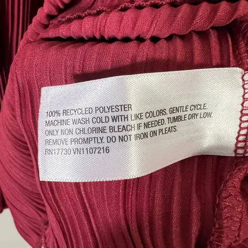 Ingrid + Isabel Plissé Tunic Maternity Top XL Burgundy Maroon Dolman Sleeve Red Size undefined