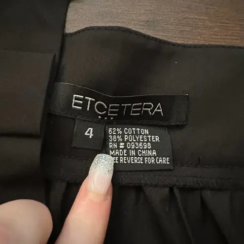 Etcetera black sleeveless tank top size 4