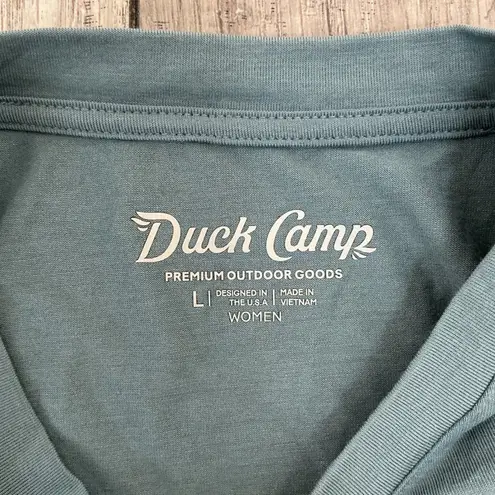 Duck Camp Tank Top Sleeveless Premium Outdoor Goods Women's Size L Blue Size L