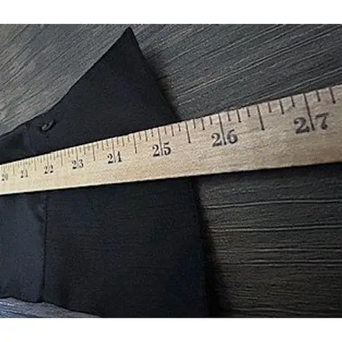 JM Collection Vintage Y2K Womens 18 Black True Wrap Blouse Top Professional