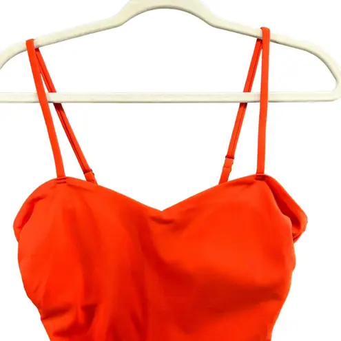 Chelsea28 Easy Retro One Piece Swimsuit Womens Orange Belted Adjustable Straps