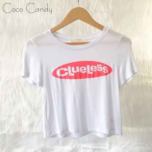 Blink 🔃Clueless Pink Logo Crop Top