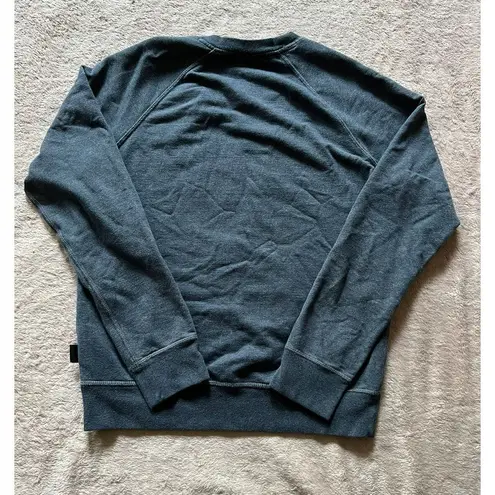 Patagonia  "Conquerors Of The Useless" Blue Crewneck Sweatshirt Size Small