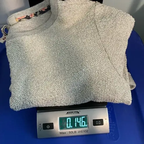 Anthropologie Left Coast By Dolan shimmery‎ Grey Sweatshirt Size small Gray