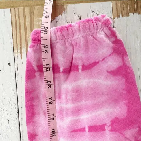 Generation Love  Isla Tie Dye Ankle Length Cropped Jogger Size Small Pink White