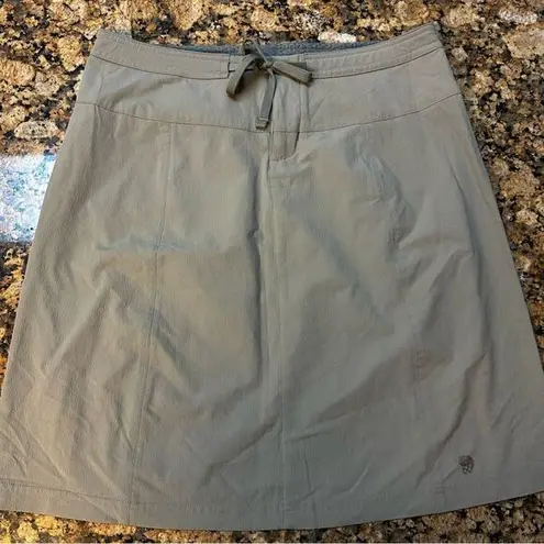 Mountain Hardwear Women Hiking Skirt Sz 6 Light Brown Drawstring Outdoor Pockets