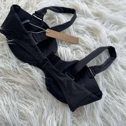 SKIMS Strapless Underwire Bikini Top Onyx Size XS