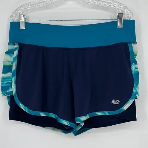 New Balance  Running Shorts with Built-in Bike Shorts Size Large