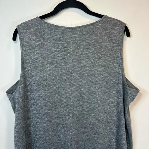 Duluth Trading Co. Women's Armachillo Sleeveless Tank Dress Gray Pockets Large
