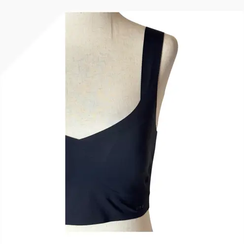 SKIMS Bra Women Small Black Naked Plunge Longline Bralette Padded Stretch Comfy