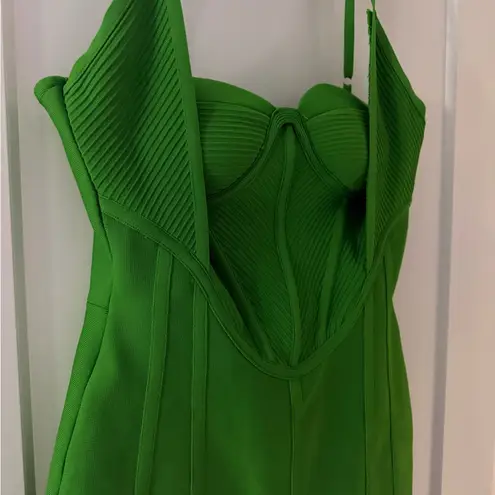 Mew Mews Bright Green Bandage Dress NWOT L Size L