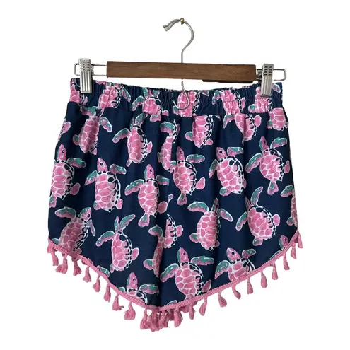 Simply Southern  Turtle Pompom Shorts, size Small/Medium