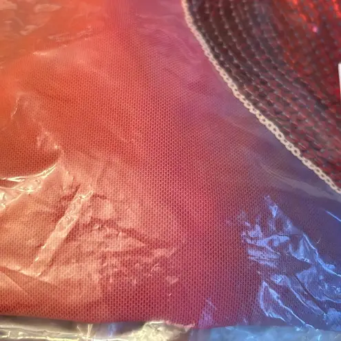 Iron fist NEW! Somewhere Rainbow Sheer Mesh Mini Dress Sequin Heart LARGE Pride