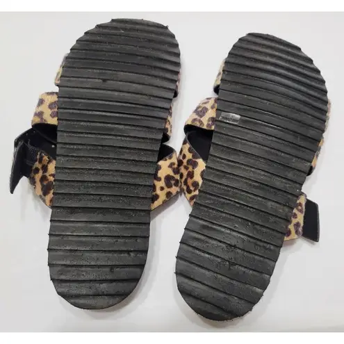 American Eagle  Leopard Strappy Sandals Size 7