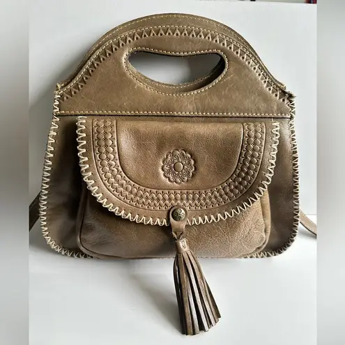 Patricia Nash Sage Green
Distressed Leather Stitch Trim
Detach Strap Hobo Bag