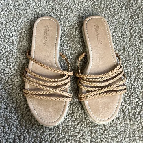 Madewell  • strappy braided espadrille sandals