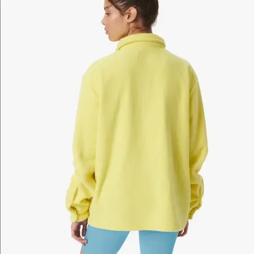 Bandier 7 days active Women’s Fleece Shirt in limelight yellow size Medium