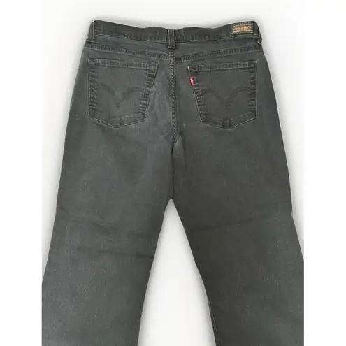 Levi Strauss Womens Jeans Perfectly Slimming Straight‎ 512 Stretch Sz 14 Short Black