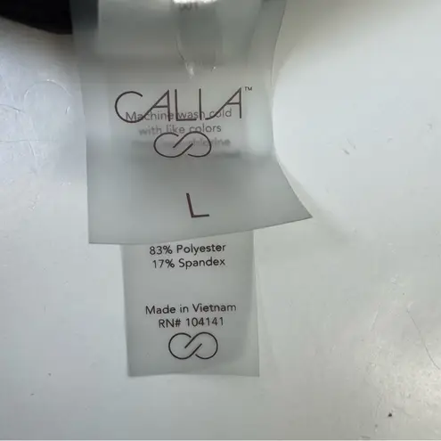 Calia Made to Play Medium Impact Sports Bra Pure Black Size Large