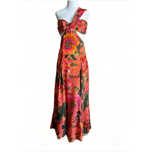 Farm Rio Blooming Garden Dress in Multicolor Small Womens Long Maxi Gown