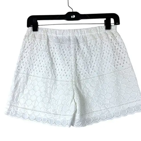 Gretchen Scott Shorty Shorts Roadrunner Eyelet White size shrimp XXS Boho Cotton