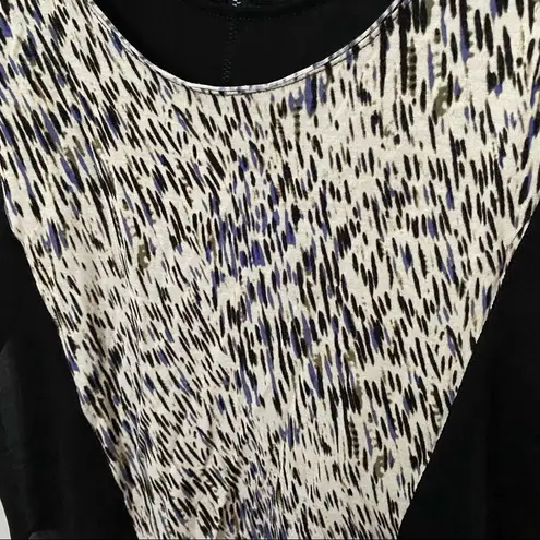 Silence + Noise  Tank Top Urban Outfitters Layered Sheer Pattern Cute Trend Black