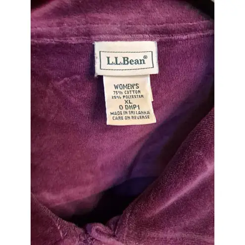 L.L.Bean  Valour Maroon Button Up Shirt Size XL‎