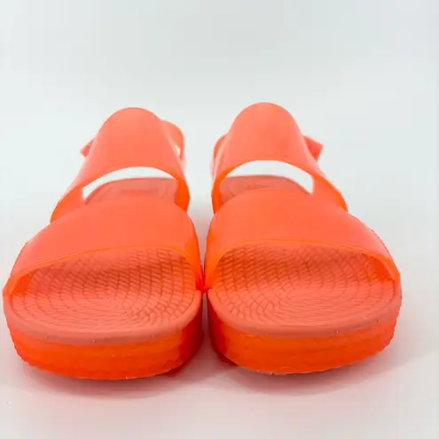 REEF Water Vista Slingback Sandals Size 8 Neon Orange