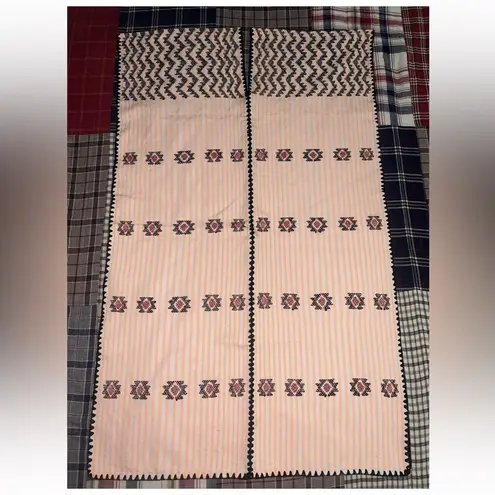 Kaftan Handwoven dress Mexican huipil Pinstripe Orange White like Pippa Holt Size undefined