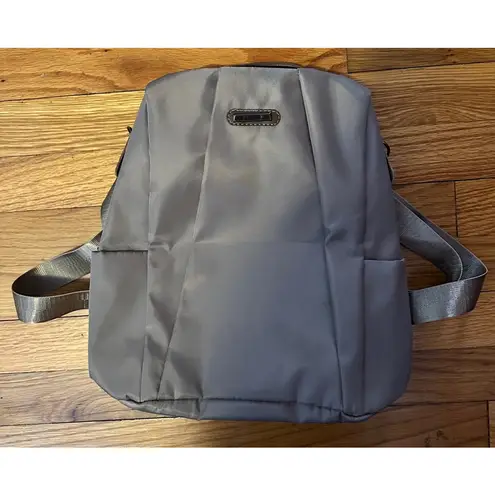 Womens Travel Beige Gray Backpack New