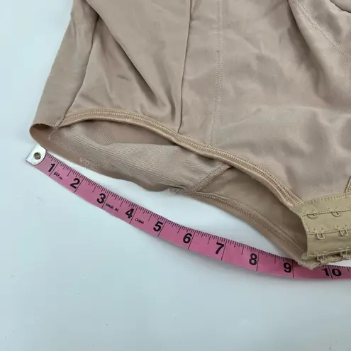 MiracleSuit Full Bodysuit Nude Beige Underwire Shapewear Clasp 2704 Size 38C