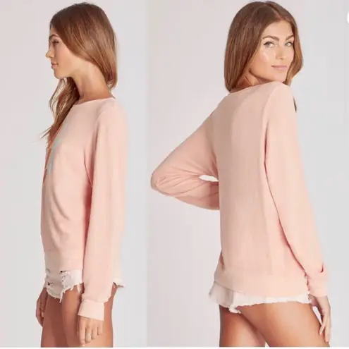 Wildfox NEW  Couture i Bolt Baggy Beach Jumper in Guava