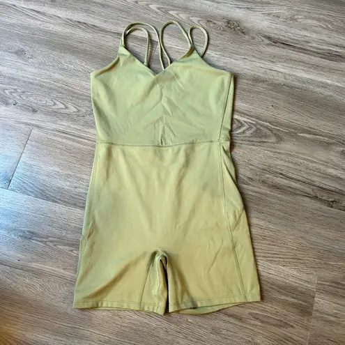 All In Motion Women's Short Bodysuit Workout Olive Green Size S LIKE NEW